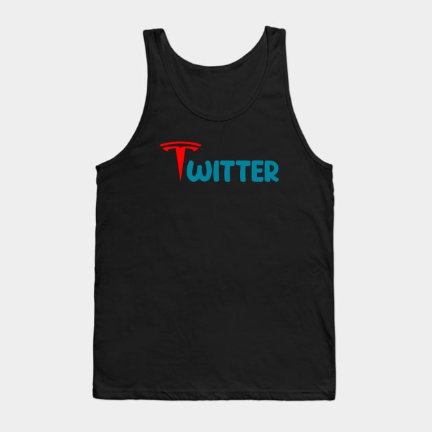 Elon musk buys twitter Tank Top by Movielovermax